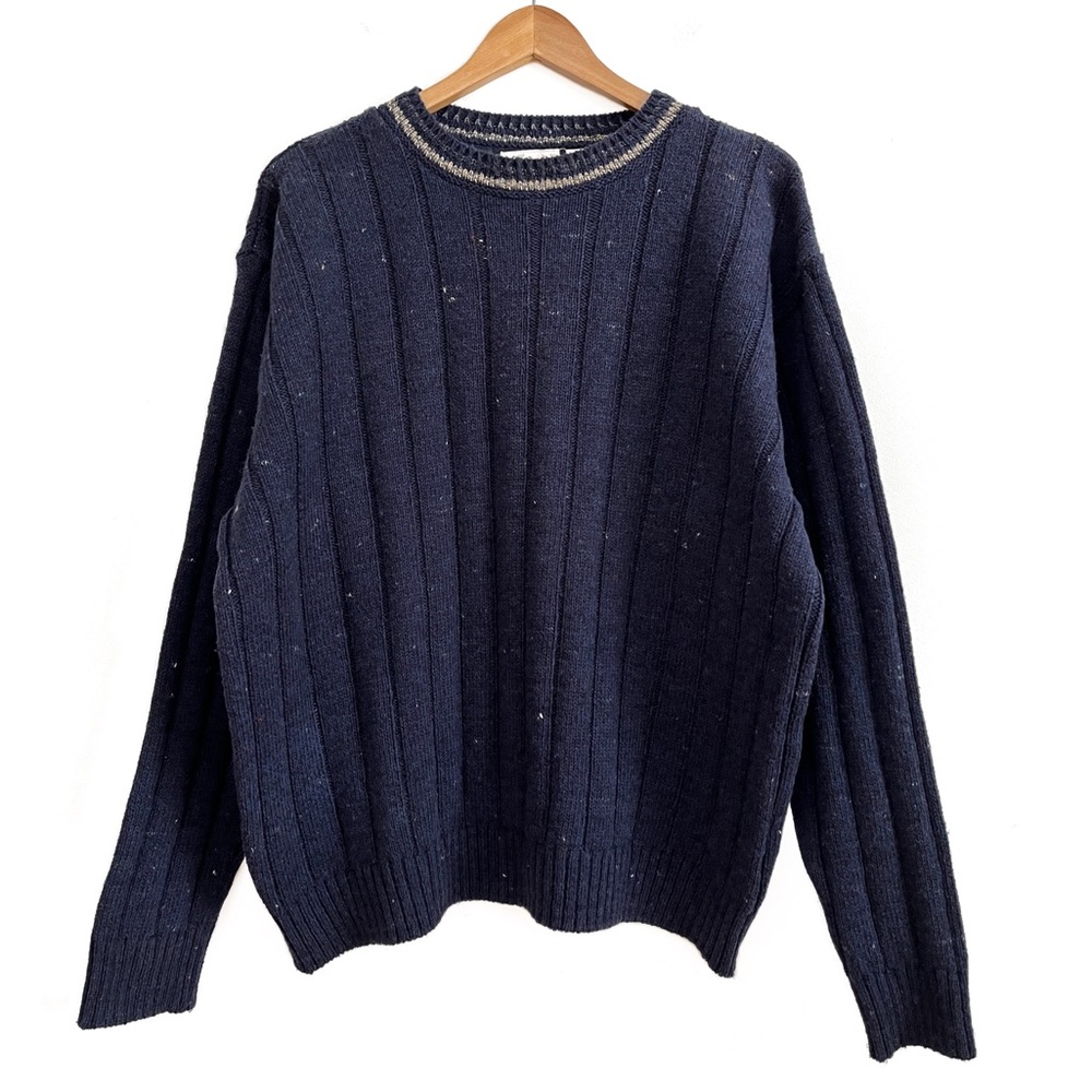 Northern Elements Oversized Wool Blend Crew Neck Knit Sweater - Picture 11 of 11